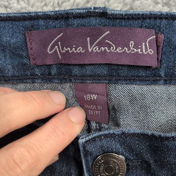 Gloria Vanderbilt Bootcut Jeans Women's 18W Stretch Denim Classic 31" Inseam - Picture 7 of 10